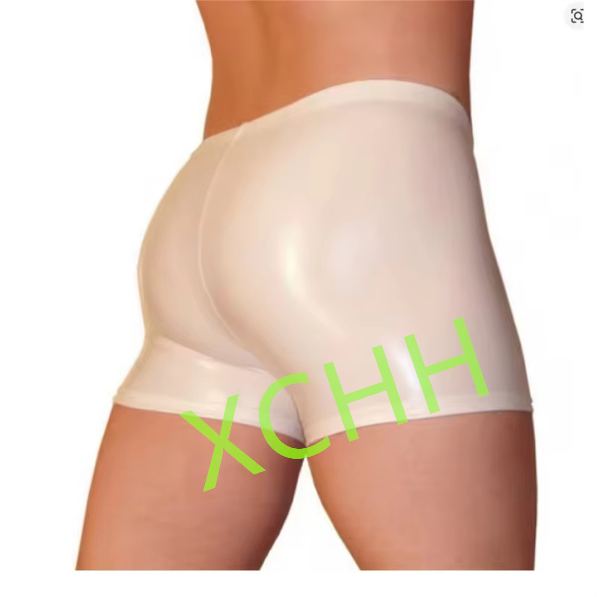 Boxer Shorts Modal - Lateks Erkek Şortları Kauçuk Külot Beyaz